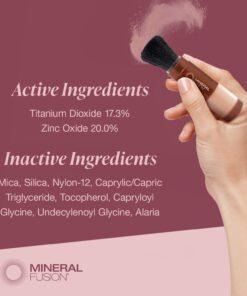 Mineral Fusion Brush-On Sun Defense, SPF 30, UVA and UVB Protection, No Parabens, Gluten Free, Vegetarian, No Phthalates, Hypo-allergenic 0.14 Ounce (Pack of 1) 28 61 b1O2hv4L