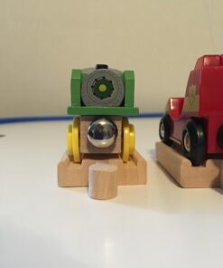 Wooden Train Track 52 Piece Set - 18 Feet Of Track Expansion And 5 Distinct Pieces - 100% Compatible with All Major Brands Including Thomas Wooden Railway System - by Right Track Toys, T 63 61 bMP0FvL