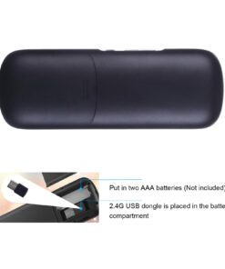 iPazzPort Upgrade Mini Bluetooth Keyboard Remote, Wireless 2.4GHz with Touchpad Mouse Combo Controller for Smart TV, Laptop, Android TV Box,Windows MacOS KP-19SM black 14 61 bkF5qk6L