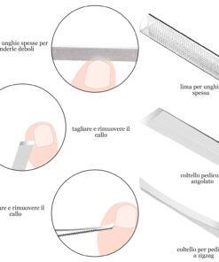 ZIZZON 7 Pcs Ingrown Toenail File and Lifters Set, Stainless Steel Ingrown Toenail Removal Kit, Manicure Treatment Under Nail Cleaner Pedicure Tools 7pcs 26 61 bqbX42qL