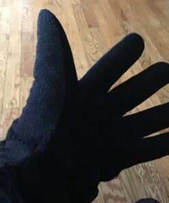 Winter Gloves for Men Women -20°F Thermal Deerskin Leather Insulated Work Glove Warm Polar Fleece Heated Heatlok Cotton in Cold Weather Grey-black Large 18 61 cUyaR7L