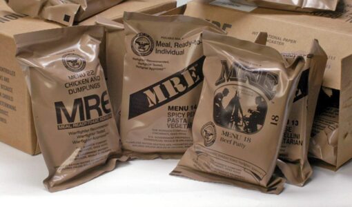 MREs (Meals Ready-to-Eat) Genuine U.S. Military Surplus Assorted Flavor (4-Pack)