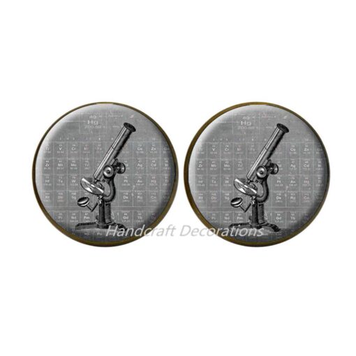 HandcraftDecorations Microscope Stud Earrings Science Stud Earrings STEM Stud Earrings Biology Stud Earrings Chemistry Stud Earrings Microscope Jewelry Science Jewelry Science Gifts.F064 (E2)