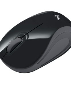 Logitech Wireless Mini Mouse M187 Ultra Portable, 2.4 GHz with USB Receiver, 1000 DPI Optical Tracking, 3-Buttons, PC / Mac / Laptop - Black 30 61 fL2h4L2L