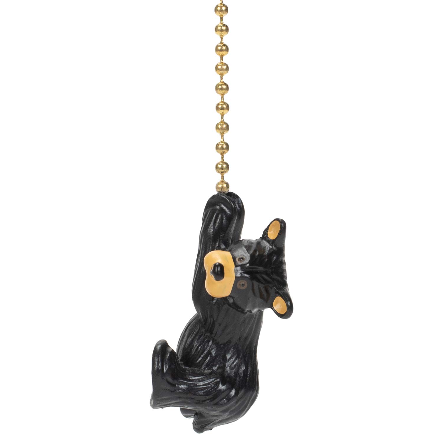 DEMDACO Big Sky Carvers Climbing Bear Fan Pull - Resin Bear With Metal Chain Ceiling Fan Accessory