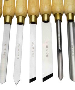 PSI Woodworking LCHSS8 Wood Lathe 8pc HSS Chisel Set 41 61 hhzwOBlL
