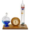 Lily's Home Analog Weather Station, with Galileo Thermometer, Glass Barometer, and Analog Hygrometer, 5 Multi-Colored Spheres (10.5 in x 12 in) 10 61 kxJqilyL