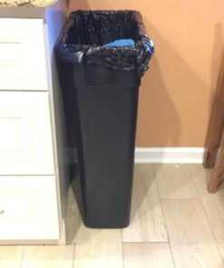 Carlisle FoodService Products 34202303 TrimLine Rectangle Waste Container Trash Can Only, 23 Gallon, Black 1 Pack 14 61 l4T71eKL