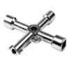 ATOPLEE Electrical Cabinet Key, 4 Way Utilities Key,Triangle/Square/Panel Cross Key for Faucet,Gas Meter,Valve,Spigots,Electrical Cabinet Opening 1pcs 33 61 lHCQfUAL
