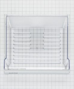 Whirlpool 2188656 WP2188656 Refrigerator Crisper Pan with Humidity Control, Standard, White 19 61 lwJ626dL