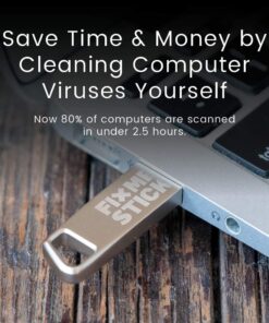 FixMeStick Computer Virus Removal Stick for Apple Macs - Unlimited Use on Up to 3 Apple Laptops or Desktops for 1 Year - Works with Your Antivirus 10 61 msUKRVZL
