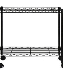 Oceanstar Portable 1-Tier Metal Rolling File Cart, Black,24 in 22 61 nImQIAwL