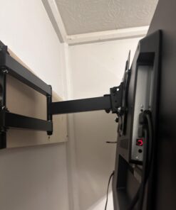 PERLESMITH Full Motion TV Wall Mount for 26-60 Inch TVs, UL-Listed TV Mount with Articulating Arms Swivels Tilt Extension - Wall Mount TV Brackets VESA 400x400 Fits LED LCD OLED 4K TVs Up to 70 lbs 49 61 nNWFoq6L