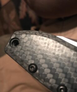 Zero Tolerance 0562CF Hinderer Slicer Folding Knife; 3.5” CPM-20CV Stonewashed and Satin Steel Blade, Carbon Fiber Front Handle, KVT Ball-Bearing Opening, Frame Lock and Reversible Pocketclip; 5.5 OZ… 3.5" 42 61 nebqfBfL