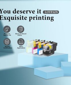 LC20E Super High Yield Ink Cartridges(4-Pack,) - Lvan Compatible LC20E Black Cyan Magenta Yellow Ink Cartridge Set Replacement for Brother LC20E MFC-J5920DW MFC-J985DW MFC-J985DWXL MFC-J775DW Printer 11 61 o8jJOAgL