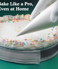 Regency Wraps EvenBake CakeStrips, Aluminized Cotton Band with Secure Velcro-like Closure to Create Moist, Even Layers, Pack of 2, Silver, 30", fit 8-9" cake pans 29 61 s1QIKEkL