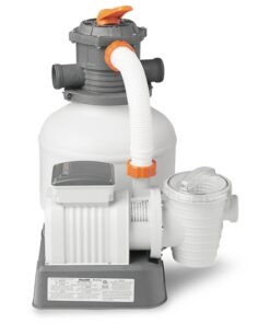 Bestway 58500E Flowclear 2200 Gallon Sand Filter Pump for Above Ground 300 to 14,400 Gallon Swimming Pools with Adapter, (Sand is Sold Separately) 16 61 tvgdBML