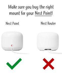 Nest WiFi Point Genie: The Simplest Lowest Profile Outlet Holder Mount for Google Nest WiFi Point | Reinforced Support | Great Sound | Open Access | No Messy Screws! (1-Pack) White (1-Pack) 23 61 u7rFeOL