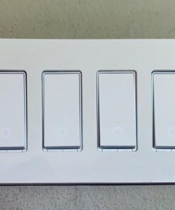 Lutron Claro 4 Gang Decorator/Rocker Wallplate, Gloss, White (1-Pack) | CW-4-WH 1 Pack 32 61 v0oXMr9L