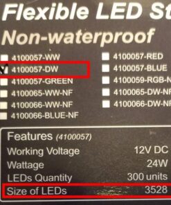 Lepro 12V LED Strip Light, Flexible, SMD 2835, 300 LEDs, 32.8ft Tape Light for Home, Kitchen, Party, Christmas and More, Non-Waterproof, Daylight White, Pack of 2(Not Include Power Adapter) 32.8 ft 34 61 vC8wtL