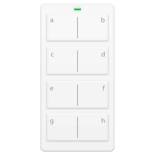 Insteon Mini Remote 8-Scene Keypad, 2342-222 - Controls On/Off & Dimming, Rechargeable Battery White 8 Scene Mini Remote