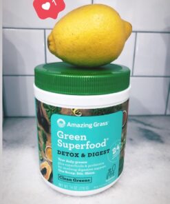 Amazing Grass Greens Blend Alkalize & Detox: Smoothie Mix, Cleanse with Super Greens & Beet Root Powder, Digestive Enzymes, Prebiotics & Probiotics, 30 Servings (Packaging May Vary) 41 61 z9zXbjXL