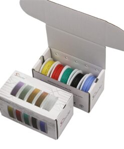 Striveday 30 AWG Flexible Silicone Wire Electric Wire 30 Gauge Tinned Copper Hook Up Wire 300V Cables Electronic Stranded Wire Cable Electrics DIY Box-1 30AWG Silicone wire Box1=Red+Blue+Green+Yellow+Black 19 61 zlObcSmS