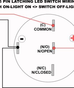 ESUPPORT 12V Car Auto Blue LED Light Momentary Speaker Horn Push Button Metal Toggle Switch 19mm Blue Light 21 610 t 5E9hL