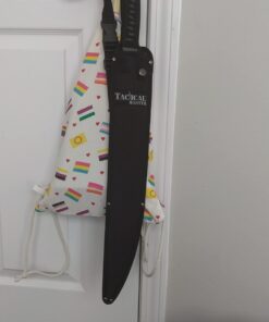 Tactical Master 27" Twin Tactical Machete 2 Pcs Set, Ninja Sword, Full Tang Katana Twin Sword. for Collection, Gift, Camping, Outdoor Sports Black 20 6100bSajgIL