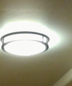 LB72120 LED Flush Mount Ceiling Light, 12 inch, 15W (150W Equivalent) Dimmable 1200lm, 3000K Warm White, Oil Rubbed Bronze Round Lighting Fixture for Kitchen, Hallway, Bathroom, Stairwell 30 6101maz biL