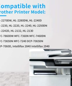 Compatible Toner Printer Cartridge Replacement for Brother TN450 TN-450 TN420 TN-420 (2 Black) for HL-2270DW HL-2280DW HL-2230 HL2240 MFC-7360N MFC-7860DW DCP-7065DN IntelliFax 2840 22 6102mkE6IQL