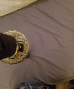 Handmade Sword – Japanese Samurai Wakizashi Swords, Practical, Hand Forged, 1045/1095 Carbon Steel, Heated Tempered, Full Tang, Sharp, Wooden Scabbard Warrior Red Tsuka 26 6103NrftnML