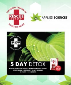 Rescue Detox 5 Day Permanent Detox Kit - 72ct Capsules | Comprehensive Full Body Cleanse with Bonus Instant ICE Caps 29 6103ZroW7cL