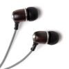 Symphonized Bling Premium Genuine Wood in-Ear Noise-isolating Headphones with Mic and Nylon Cable (Gray) Gray