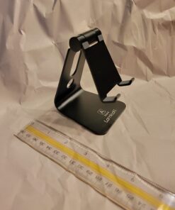 Lamicall Adjustable Cell Phone Stand, Desk Phone Holder, Cradle, Dock, Compatible with iPhone 15, 14, Plus, Pro, Pro Max, 13 12 X XS,4-8" Phones, Office Accessories, All Android Smartphone, Black 41 61049y8S1oL