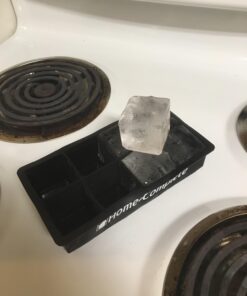 Home-Complete Large Ice Cube Molds-Silicone Tray Makes 8, 2”x2” Big Cubes-BPA-Free and Flexible-Chill Water, Lemonade, Cocktails, Or Any Beverage 2"x2"(1 Pack) 35 6104RJ0lupL