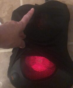 Zyllion Back and Neck Massager with Heat - 3D Deep Tissue Shiatsu Massage Pillow for Chair, Car and Muscle Pain on Whole Body: Shoulders, Calf, Foot, Legs, Arms (NOT Cordless) - Black (ZMA-13-BK) 47 6105uVpiMkL