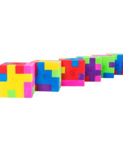 12 Pack Colorful Puzzle Erasers Miniature Pencil Erasers Children Party Favors, Classroom Student Prize Packs, Brain Teasers 13 6107RdqznNL