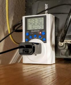 Timer Outlet, Nearpow Multifunctional Infinite Cycle Programmable Plug-in Digital Timer Switch with 3-Prong Outlet for Appliances, Energy-Saving Timer, 15A/1800W Blue 1 47 6107bGFPHtL