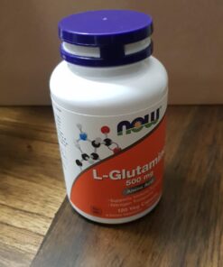 NOW Supplements, L-Glutamine 500 mg, Nitrogen Transporter*, Amino Acid, 120 Veg Capsules 120 Count (Pack of 1) 23 61085H1K9pL