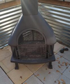 UniFlame WAF1013C Firehouse with Chimney, Black 44 6109KzdBVkL