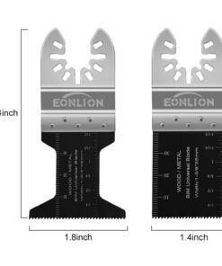 EONLION 50Pcs Metal Wood Oscillating Multitool Quick Release Saw Blades Kit Compatible with Fein Multimaster Porter Cable Black, Decker Bosch Dremel Craftsman Ridgid Ryobi Milwaukee Dewalt Rockwell 50 Pcs 10 6109RiumT9L