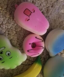 Huastyle 20pcs Squishies Toys Random Jumbo Medium Mini Slow Rising Kawaii Squishy Cake/Panda/Bread/Buns Phone Straps for Kids Stocking Stuffers Treasure Box Prizes Classroom 39 610APuXzzBL