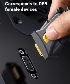 UGREEN USB to Serial Adapter, Serial to USB Adapter DB9 Male 9 Pin with PL2303 Chipset, PVC Jacket, RS232 to USB Cable for Windows 11 10 8.1 8 7 XP Vista, Mac OS, Linux, 3FT 19 610CV2hI42L