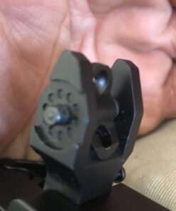 Feyachi Flip Up Rear Front and Iron Sights Best Backup fits Picatinny & Weaver Rails Black 57 610CjI 9TJL
