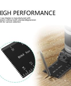 50 Pack Professional Pro Grade Wood/Bi-Metal Oscillating Saw Blades Universal Quick Release Multitool Tool Blade Japan Tooth for Bosch, Craftsman, FEIN, Ridgid, TCH, Makita, Milwaukee 17 610CjRWsCiL