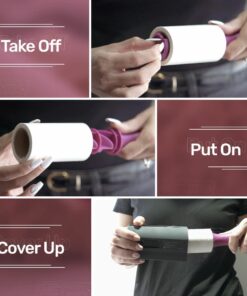 Metkix Lint Rollers for Pet Hair Extra Sticky | Protective Covers | Value 400 Sheets Dog Cat Pet Hair Remover | Lint Roller for Clothes Sofa Bed Carpet and More | Lint Roller Refills 2 Rollers + 2 Refills (Total 400 Sheets) 27 610D0VWr9DL