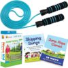 2 Pack Jump Rope for Kids - Easily Adjustable with Anti-Slip Handles, Plus 2 Activity Books PVC 18 610Dlpp05wL