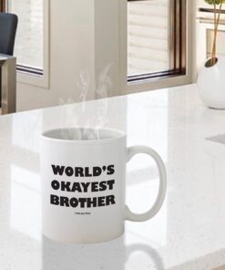 Funny Guy Mugs World's Okayest Brother Ceramic Coffee Mug - 11oz - Ideal Funny Coffee Mug for Women and Men - Hilarious Novelty Coffee Cup with Witty Sayings 8 610EQpfLyL