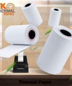 TK Thermal King, (50 Rolls) 2 1/4" 50' feet White Thermal Paper Cash Register POS Receipt, Fits All Credit Card Terminal Great For Cashier Receipt Paper Small Business Premium Quality White 50 Rolls 2-1/4" x 50' 9 610HLKVqtKL
